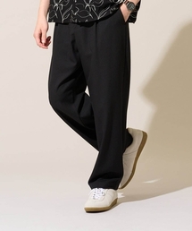 a.v.v | 【イージーケア/洗濯機で洗える/速乾/毛玉になりにくい/ストレッチ】メランジストレッチ１タックワイドイージースラックス(その他パンツ)