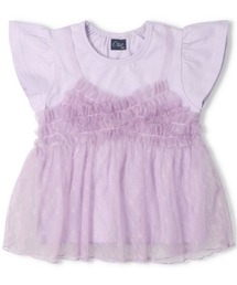 Crescent（クレッセント）の「チュールキャミ半袖Tシャツ（Tシャツ/カットソー）」