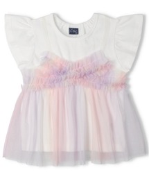 Crescent（クレッセント）の「チュールキャミ半袖Tシャツ（Tシャツ/カットソー）」