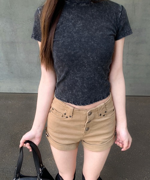 VEILA(ヴェイラ)の「ピグメントコンパクトTシャツ(Tシャツ/カットソー・レディース・ピンク/ホワイト・フリー)」の14枚目の写真