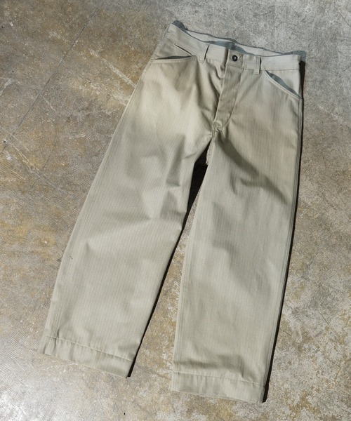 made in standard (メイドインスタンダード)の「MADE IN STANDARD / メイドインスタンダード USMC 40S N-3 UTILITY TROUSERS ヘリンボーンツイル ユーティリティーパンツ(その他パンツ・メンズ・ブラック/ナチュラル/オリーブドラブ・MEDIUM/LARGE)」の3枚目の写真