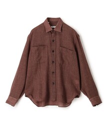 Salvatore Piccolo ウールチェック ダブルポケットシャツブルゾン