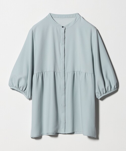 A DAY IN THE LIFE UNITED ARROWS(アデイインザライフユナイテッドアローズ)の「ペプラム バンドカラーブラウス 6分袖 <A DAY IN THE LIFE>(シャツ/ブラウス・レディース・ベージュ/ネイビー/ライム/ロイヤルブルー・FREE)」の5枚目の写真