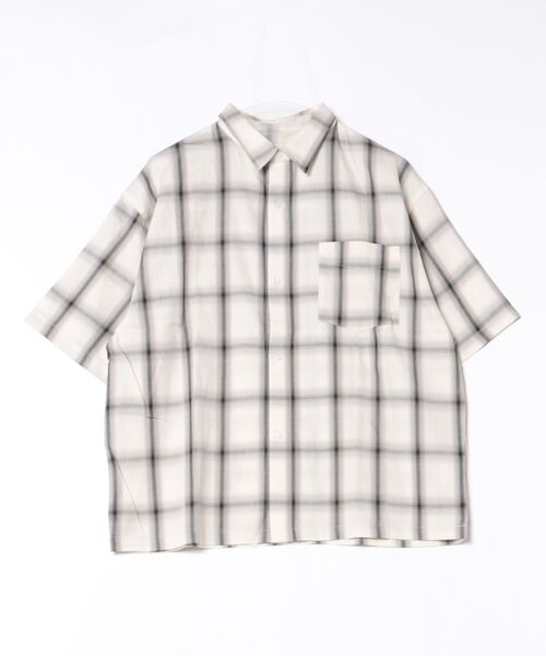 many men many mind(メニーメンメニーマインド)の「MANYMENMANYMINDS / コットンオンブレーチェック/シャツ(シャツ/ブラウス・メンズ・アイボリー/キャメル/ネイビー・X-LARGE/MEDIUM/LARGE)」の20枚目の写真