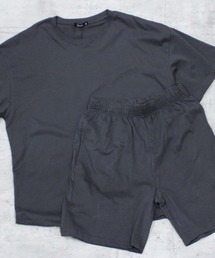 SHISKY（シスキー）の「【セットアップ】無地Tシャツ　セットアップ　上下セット（セットアップ）」