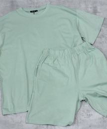 SHISKY（シスキー）の「【セットアップ】無地Tシャツ　セットアップ　上下セット（セットアップ）」