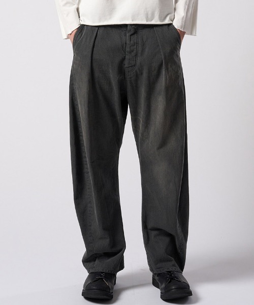 wjk（ダヴルジェイケイ）の「mp14987- wide banana used ワイドバナナデニムパンツ(5225 dn91j)（デニムパンツ・メンズ・チャコールグレー/インディゴブルー・S/M/L/XL）」の9枚目の写真