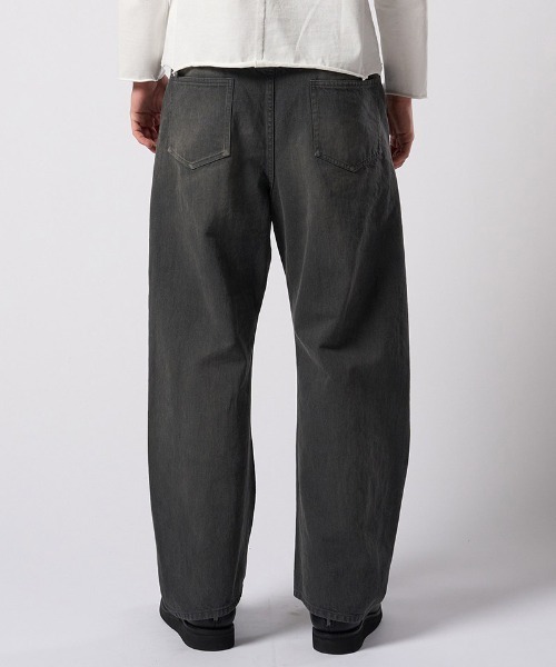 wjk（ダヴルジェイケイ）の「mp14987- wide banana used ワイドバナナデニムパンツ(5225 dn91j)（デニムパンツ・メンズ・チャコールグレー/インディゴブルー・S/M/L/XL）」の11枚目の写真