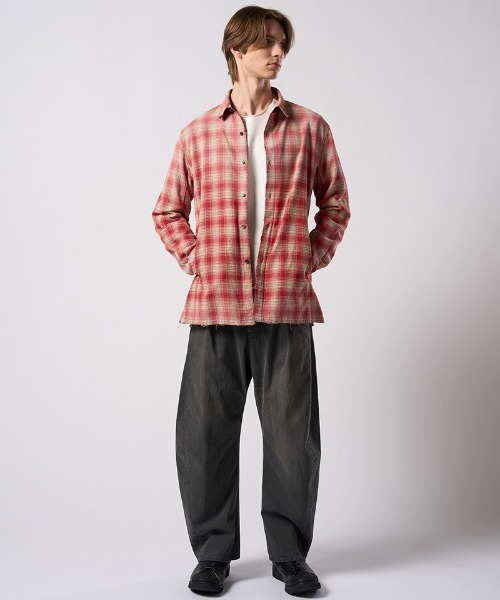 wjk（ダヴルジェイケイ）の「mp14987- wide banana used ワイドバナナデニムパンツ(5225 dn91j)（デニムパンツ・メンズ・チャコールグレー/インディゴブルー・S/M/L/XL）」の13枚目の写真