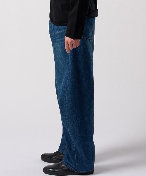 wjk（ダヴルジェイケイ）の「mp14987- wide banana used ワイドバナナデニムパンツ(5225 dn91j)（デニムパンツ・メンズ・チャコールグレー/インディゴブルー・S/M/L/XL）」の18枚目の写真