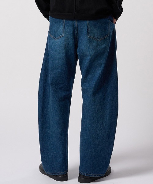 wjk（ダヴルジェイケイ）の「mp14987- wide banana used ワイドバナナデニムパンツ(5225 dn91j)（デニムパンツ・メンズ・チャコールグレー/インディゴブルー・S/M/L/XL）」の19枚目の写真