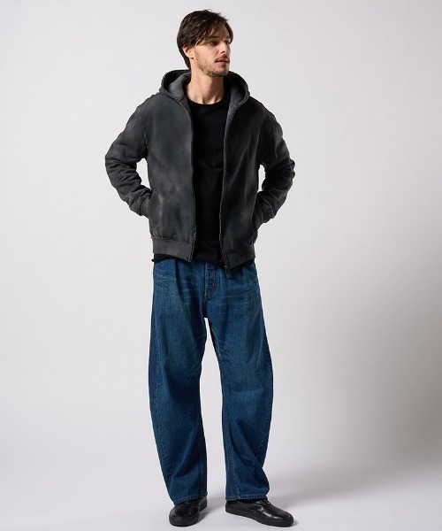 wjk（ダヴルジェイケイ）の「mp14987- wide banana used ワイドバナナデニムパンツ(5225 dn91j)（デニムパンツ・メンズ・チャコールグレー/インディゴブルー・S/M/L/XL）」の20枚目の写真