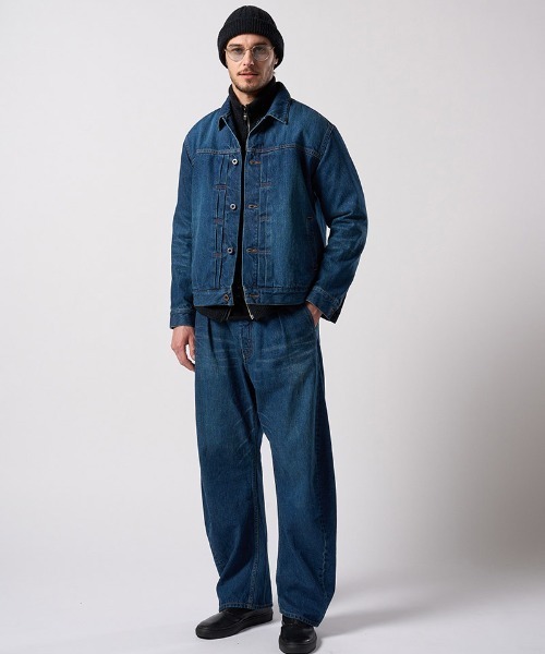 wjk（ダヴルジェイケイ）の「mp14987- wide banana used ワイドバナナデニムパンツ(5225 dn91j)（デニムパンツ・メンズ・チャコールグレー/インディゴブルー・S/M/L/XL）」の21枚目の写真