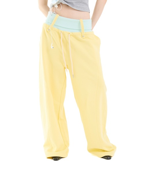 FTW(エフティダブリュー)の「WAIST RIB SWEAT PANTS(スウェットパンツ・レディース・グレー/ネイビー/イエロー/ホワイト・LARGE/SMALL/MEDIUM)」の4枚目の写真