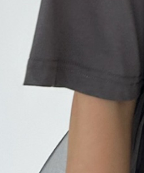 umune(ウムネ)の「Tシャツ 半袖 チュール シアー ドッキング 切替 ギャザー ペプラム フェミニン レイヤード風 トップス カジュアル 夏(Tシャツ/カットソー・レディース・ブラック/グレー/オフホワイト・FREE)」の21枚目の写真