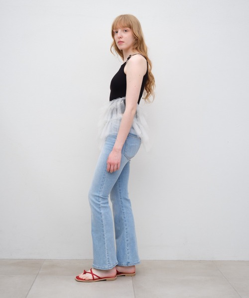 Launa lea(ラウナレア)の「【26春夏】クロスリボンフラットサンダル(0625)(サンダル・レディース・レッド/ブラック/ライトベージュ・S/M/L/LL)」の8枚目の写真