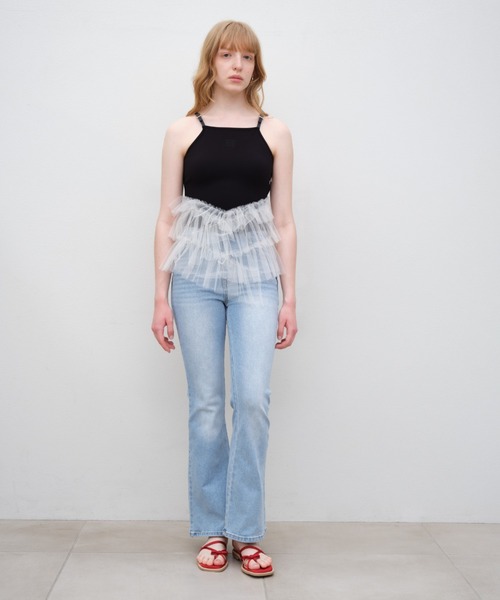 Launa lea(ラウナレア)の「【26春夏】クロスリボンフラットサンダル(0625)(サンダル・レディース・レッド/ブラック/ライトベージュ・S/M/L/LL)」の9枚目の写真