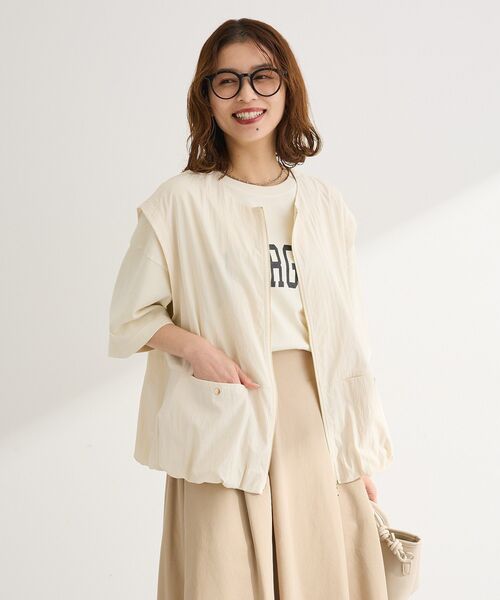 Green Parks(グリーンパークス)の「ピグメントロゴTシャツ(Tシャツ/カットソー・レディース・ホワイト系その他2/チャコールグレー/ベージュ・FREE)」の16枚目の写真