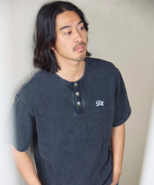 JACKROSE(ジャックローズ)の「B-TRS-コンチョボタン ヘンリーネック SSTEE(Tシャツ/カットソー・メンズ・ホワイト/ブラウン/ブラック・M/L)」の20枚目の写真