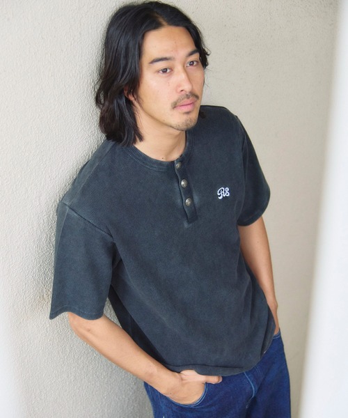 JACKROSE(ジャックローズ)の「B-TRS-コンチョボタン ヘンリーネック SSTEE(Tシャツ/カットソー・メンズ・ホワイト/ブラウン/ブラック・M/L)」の22枚目の写真