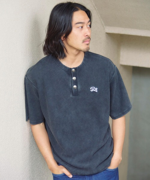 JACKROSE(ジャックローズ)の「B-TRS-コンチョボタン ヘンリーネック SSTEE(Tシャツ/カットソー・メンズ・ホワイト/ブラウン/ブラック・M/L)」の21枚目の写真