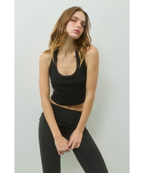 ALEXIA STAM(アリシアスタン)の「Halter Top /パッドinホルターネックトップス(その他トップス・レディース・ホワイト/ブラック/オレンジ系・M/S/L)」の1枚目の写真