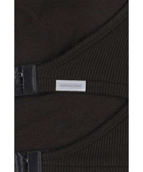 ALEXIA STAM(アリシアスタン)の「Halter Top /パッドinホルターネックトップス(その他トップス・レディース・ホワイト/ブラック/オレンジ系・M/S/L)」の9枚目の写真