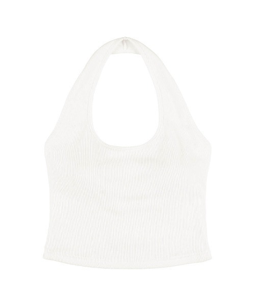 ALEXIA STAM(アリシアスタン)の「Halter Top /パッドinホルターネックトップス(その他トップス・レディース・ホワイト/ブラック/オレンジ系・M/S/L)」の13枚目の写真