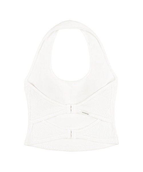 ALEXIA STAM(アリシアスタン)の「Halter Top /パッドinホルターネックトップス(その他トップス・レディース・ホワイト/ブラック/オレンジ系・M/S/L)」の14枚目の写真