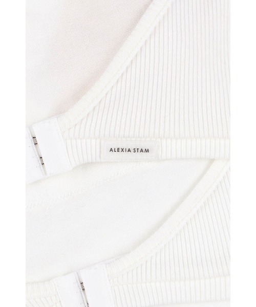 ALEXIA STAM(アリシアスタン)の「Halter Top /パッドinホルターネックトップス(その他トップス・レディース・ホワイト/ブラック/オレンジ系・M/S/L)」の15枚目の写真