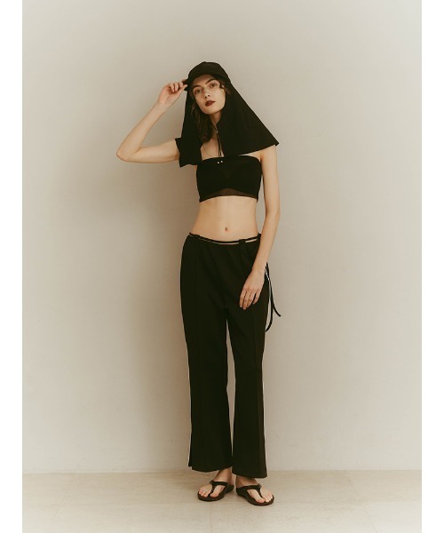 ILANIS(イラニス)の「Quiet Drawstring Jersey Pants(その他パンツ・レディース・アイボリー/ネイビー/ブラック・FREE)」の5枚目の写真