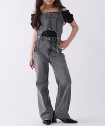 repipi armario（レピピ アルマリオ）の「【10C REPIPI】デニムビスチェSETUP（セットアップ）」