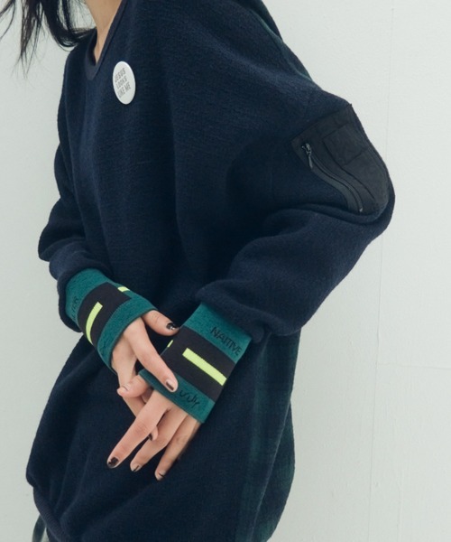 STOF(ストフ)の「STOF/ストフ/Light Wool Pulover(スウェット・メンズ・ブラック/ネイビー・M/S)」の1枚目の写真