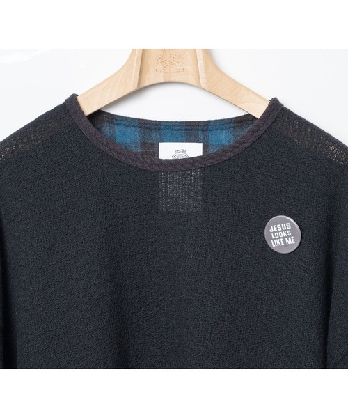 STOF(ストフ)の「STOF/ストフ/Light Wool Pulover(スウェット・メンズ・ブラック/ネイビー・M/S)」の6枚目の写真