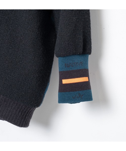 STOF(ストフ)の「STOF/ストフ/Light Wool Pulover(スウェット・メンズ・ブラック/ネイビー・M/S)」の8枚目の写真