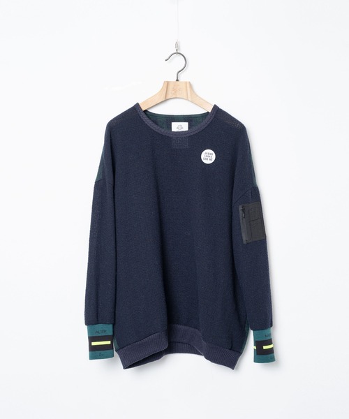 STOF(ストフ)の「STOF/ストフ/Light Wool Pulover(スウェット・メンズ・ブラック/ネイビー・M/S)」の14枚目の写真