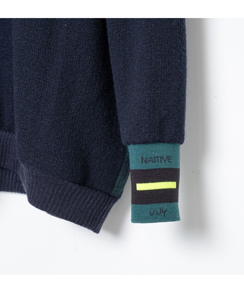 STOF(ストフ)の「STOF/ストフ/Light Wool Pulover(スウェット・メンズ・ブラック/ネイビー・M/S)」の18枚目の写真