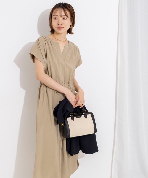 NOLLEY’S（ノーリーズ）の「ウォッシャブル前タックワンピース（ワンピース・レディース・サックスブルー/ブラック/ベージュ・36/38）」の19枚目の写真