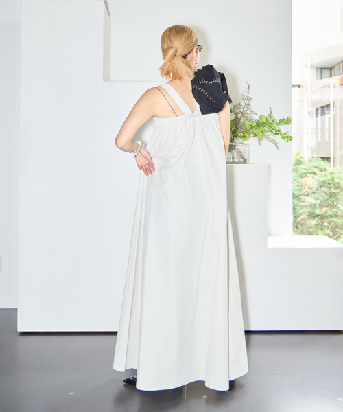 CITYSHOP(シティーショップ)の「《追加2》BELTED STRAP DRESS:ワンピース(ワンピース・レディース・ブラック/ライトグレー・38/36)」の15枚目の写真