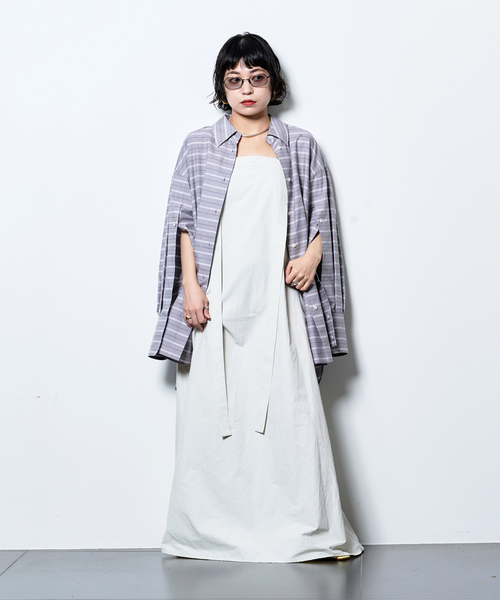 CITYSHOP（シティーショップ）の「《追加2》BELTED STRAP DRESS：ワンピース（ワンピース・レディース・ブラック/ライトグレー・38/36）」の3枚目の写真