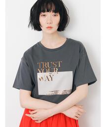 【接触冷感】スクエア箔ロゴTシャツ