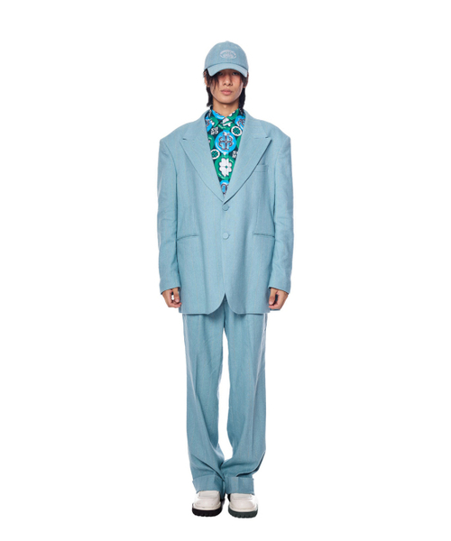 GREEDILOUS(グリディアス)の「Sky Twill One Pleats Pants(その他パンツ・レディース・その他・X-SMALL/SMALL/MEDIUM/LARGE)」の1枚目の写真