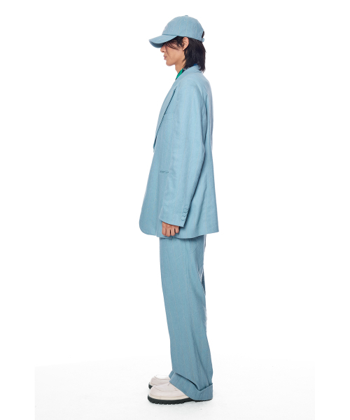 GREEDILOUS(グリディアス)の「Sky Twill One Pleats Pants(その他パンツ・レディース・その他・X-SMALL/SMALL/MEDIUM/LARGE)」の4枚目の写真