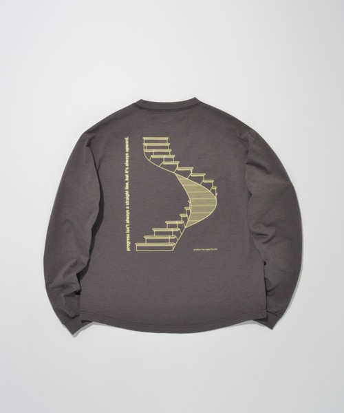 SUPERTHANKS（スーパーサンクス）の「【吸水速乾・接触冷感・抗菌防臭】バックプリントロングスリーブTシャツ[progress] Functional L/S T-shirt（Tシャツ/カットソー・メンズ・ピンク/ホワイト/ブラック/グレー・L/M/S）」の3枚目の写真