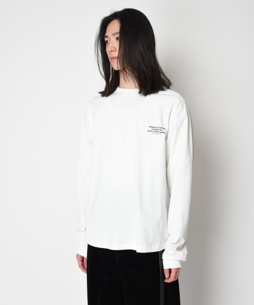 SUPERTHANKS（スーパーサンクス）の「【吸水速乾・接触冷感・抗菌防臭】バックプリントロングスリーブTシャツ[progress] Functional L/S T-shirt（Tシャツ/カットソー・メンズ・ピンク/ホワイト/ブラック/グレー・L/M/S）」の14枚目の写真