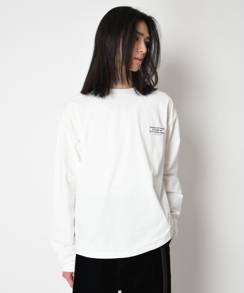 SUPERTHANKS（スーパーサンクス）の「【吸水速乾・接触冷感・抗菌防臭】バックプリントロングスリーブTシャツ[progress] Functional L/S T-shirt（Tシャツ/カットソー・メンズ・ピンク/ホワイト/ブラック/グレー・L/M/S）」の12枚目の写真