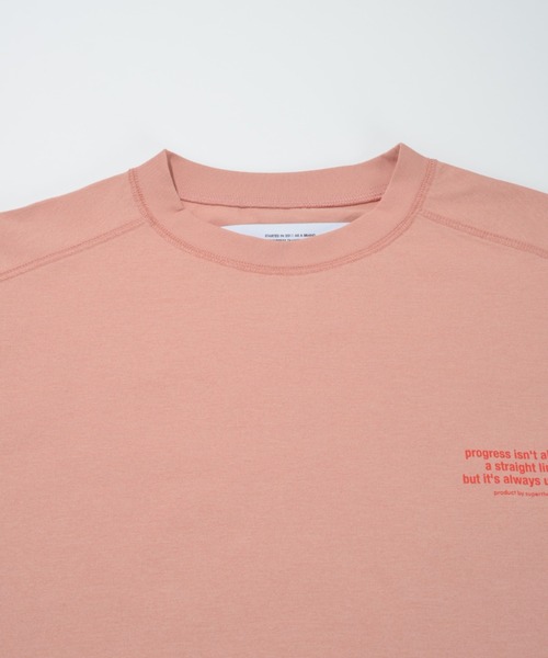 SUPERTHANKS（スーパーサンクス）の「【吸水速乾・接触冷感・抗菌防臭】バックプリントロングスリーブTシャツ[progress] Functional L/S T-shirt（Tシャツ/カットソー・メンズ・ピンク/ホワイト/ブラック/グレー・L/M/S）」の18枚目の写真