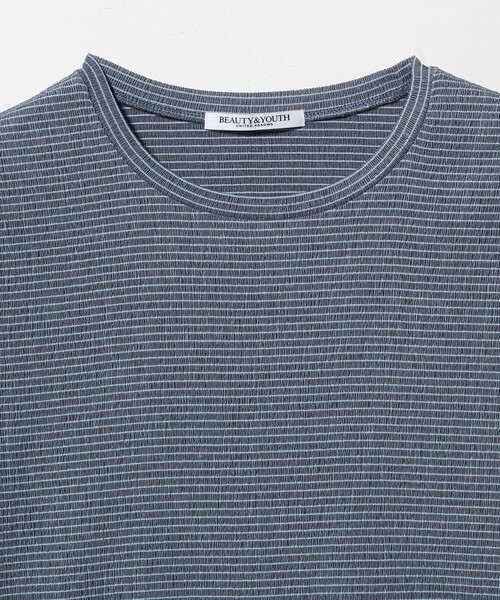 BEAUTY&YOUTH UNITED ARROWS(ビューティーアンドユースユナイテッドアローズ)の「シャーリング コンパクト ボーダー Tシャツ(Tシャツ/カットソー・レディース・ネイビー/ベージュ/ダークブラウン・FREE)」の20枚目の写真