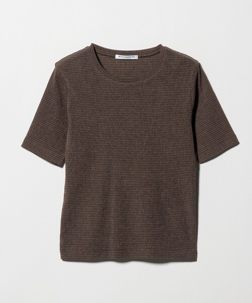 BEAUTY&YOUTH UNITED ARROWS(ビューティーアンドユースユナイテッドアローズ)の「シャーリング コンパクト ボーダー Tシャツ(Tシャツ/カットソー・レディース・ネイビー/ベージュ/ダークブラウン・FREE)」の22枚目の写真