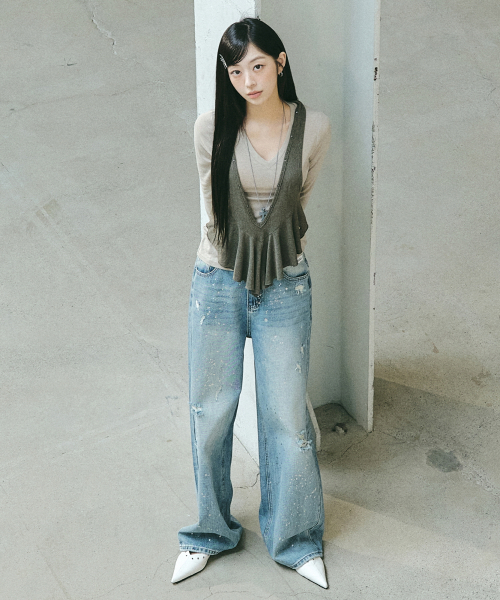 NICK&NICOLE(ニックアンドニコール)の「HALTER LAYERED TOP_KHAKI(Tシャツ/カットソー・レディース・その他・FREE)」の5枚目の写真